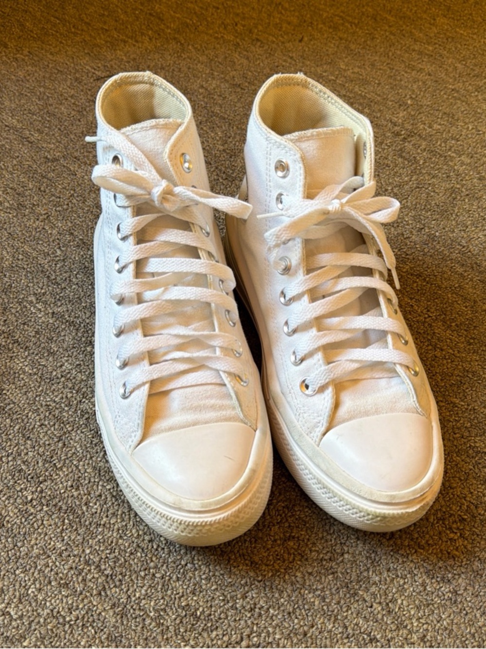 Converse Women’s High-Top Canvas Sneakers - White